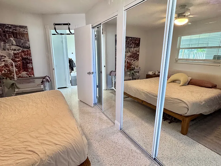 Primary mirrored closets