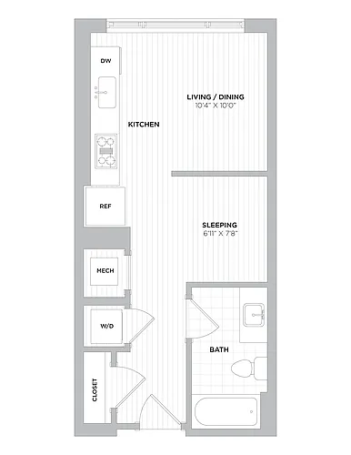 Floor plan Studio-S1