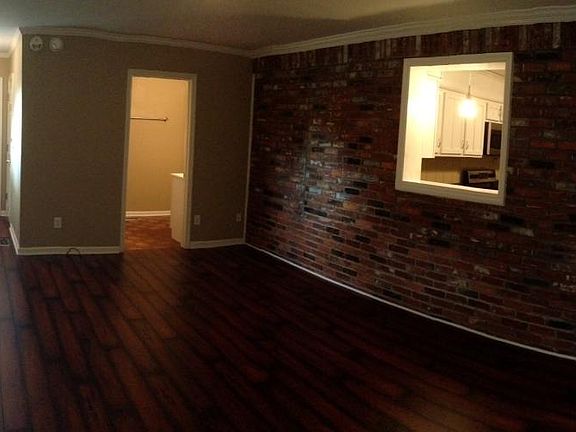 Unit A - Living room with fireplace