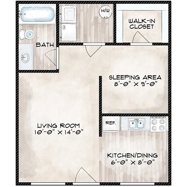 Floor plan Studio
