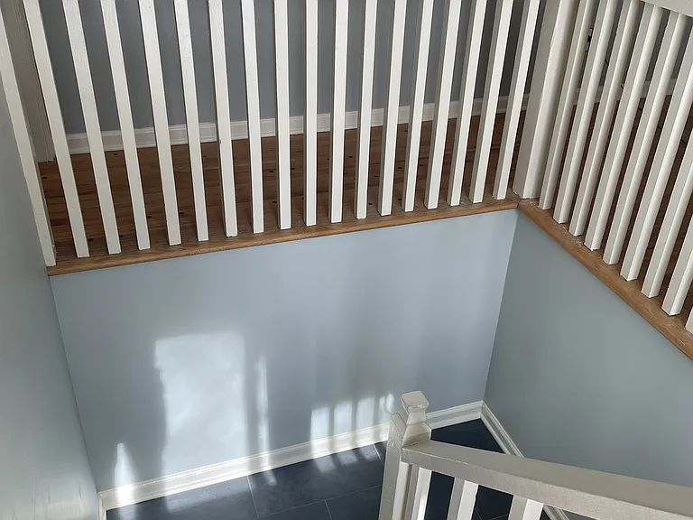 Staircase to the downstairs basement.