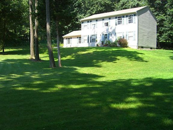 Summer front of house and land