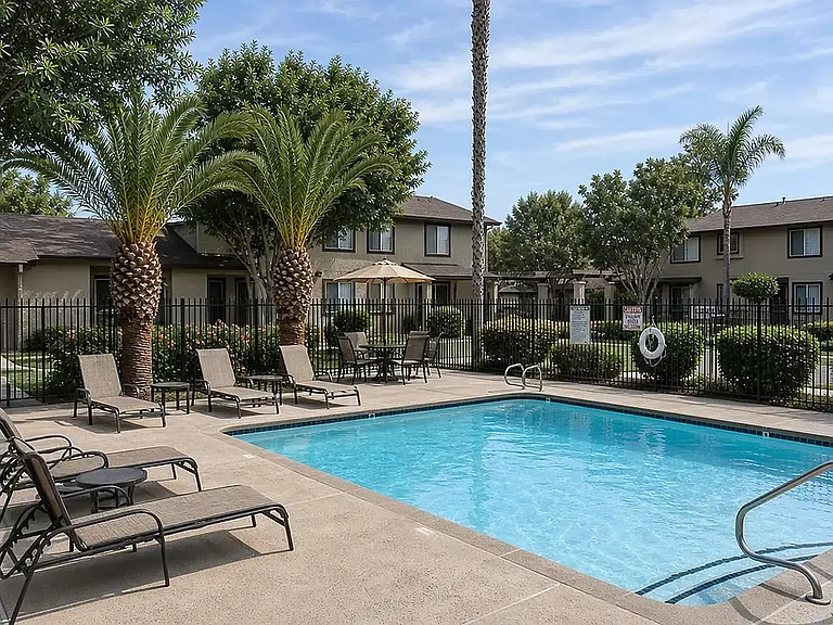 Resort-Style Sundeck and Pool in Yuma, AZ