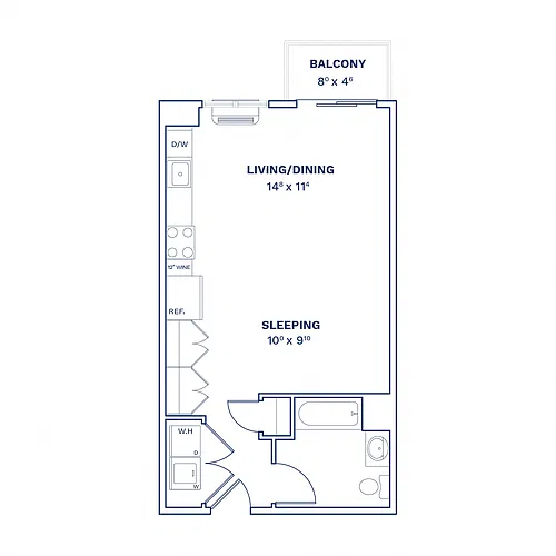 Floor plan Studio-S3