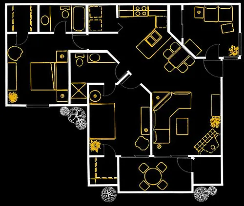 Floor plan 3 Bedrooms
