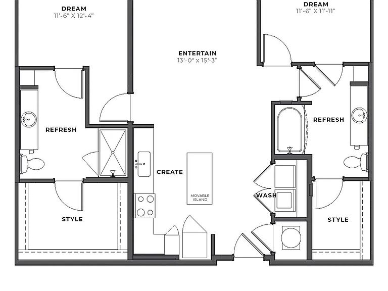 2D B1 Floorplan Image 2D B1 Floorplan Image