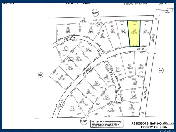 LOT 49 Pebble Blvd #49, California City, CA 93505