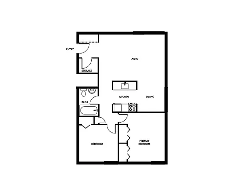 Floor plan 2 Bedroom