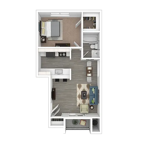 Floor plan 1x1 Upgrade