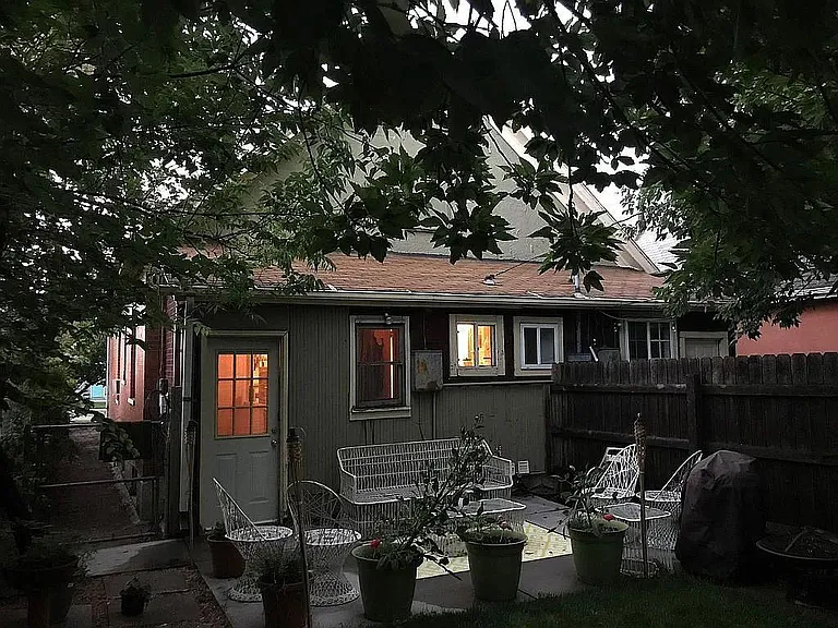 Back Patio before new siding