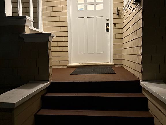 Front Door, evening.