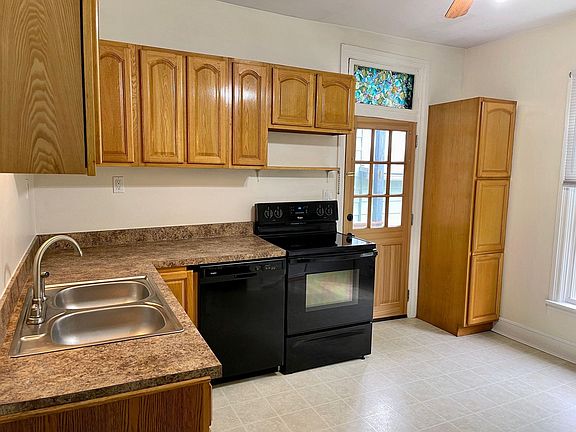 Kitchen and door to covered back porch.