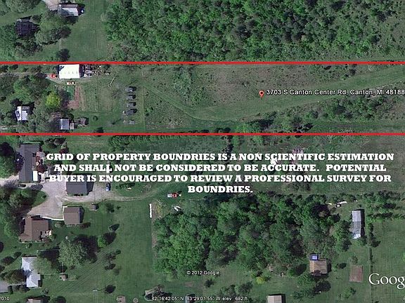 Ariel View of 3703 S. Canton