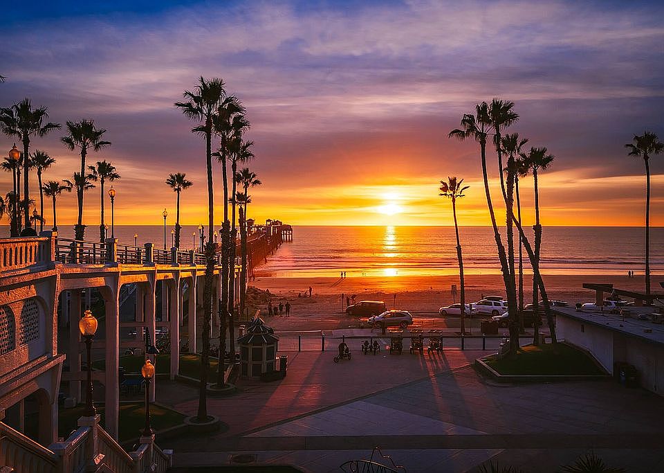 sunsets in Oceanside