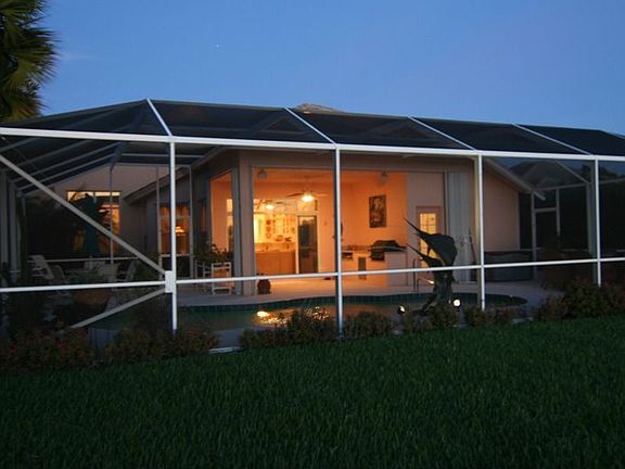 Evening view of Rear