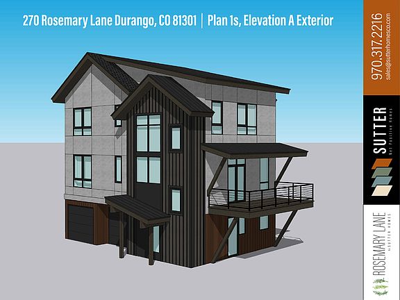 Plan 1s, Elevation A - Exterior