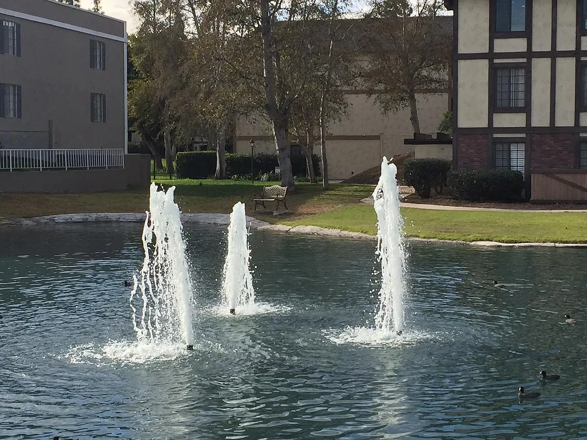Fountains view from patio - 3661 S Bear St #A