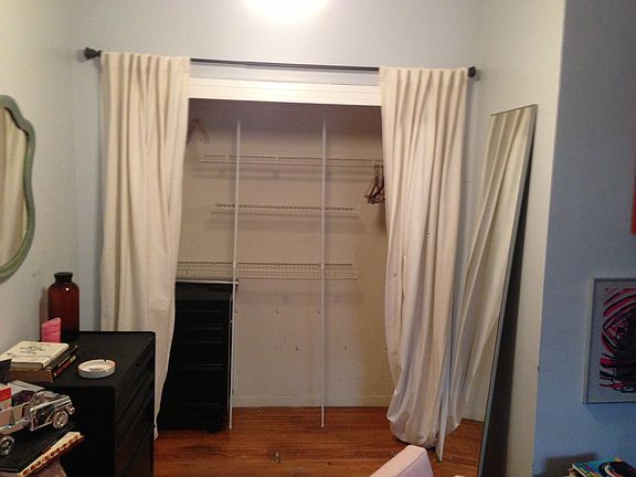 Double-width closet