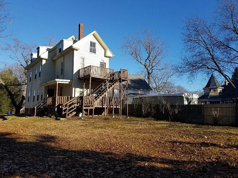 back of building/back yard