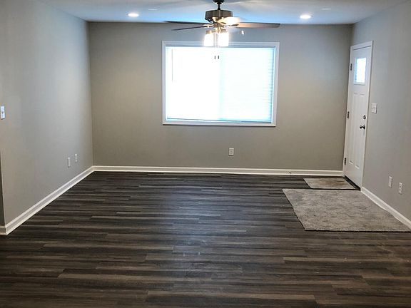 Living room, open to kitchen.