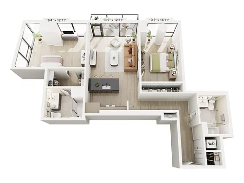 Floor plan 2B-5