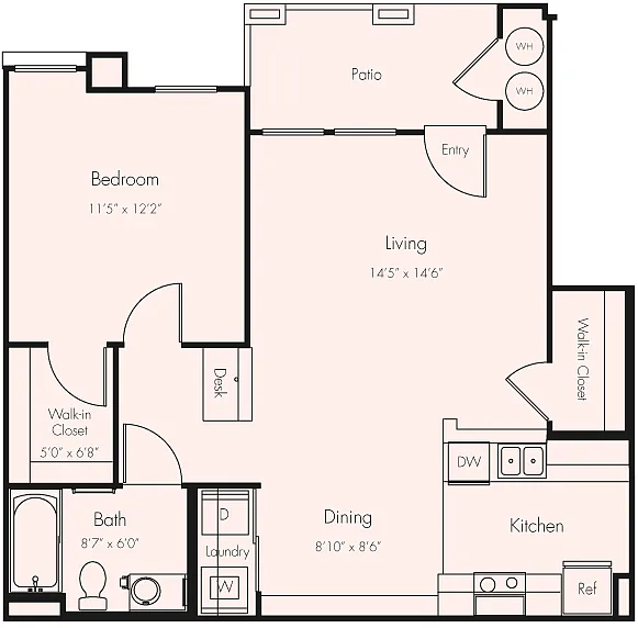 Floor plan 1BD