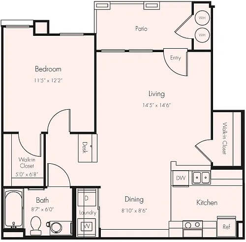 Floor plan 1BD