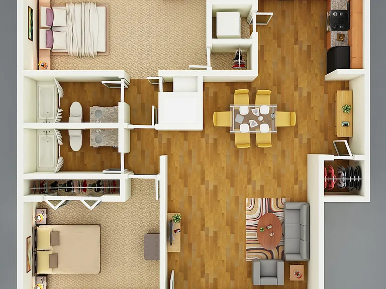 2 Bedroom 2 Bathroom