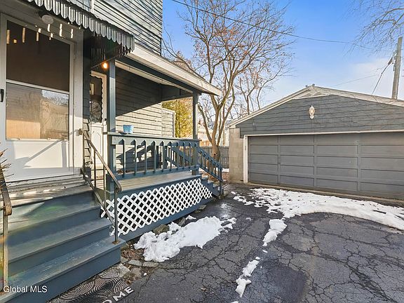 Driveway and side porch