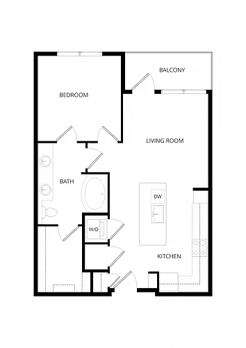 Floor plan 1X1 A1
