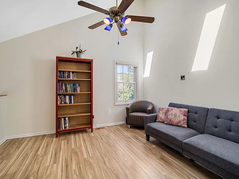 Loft with skylights