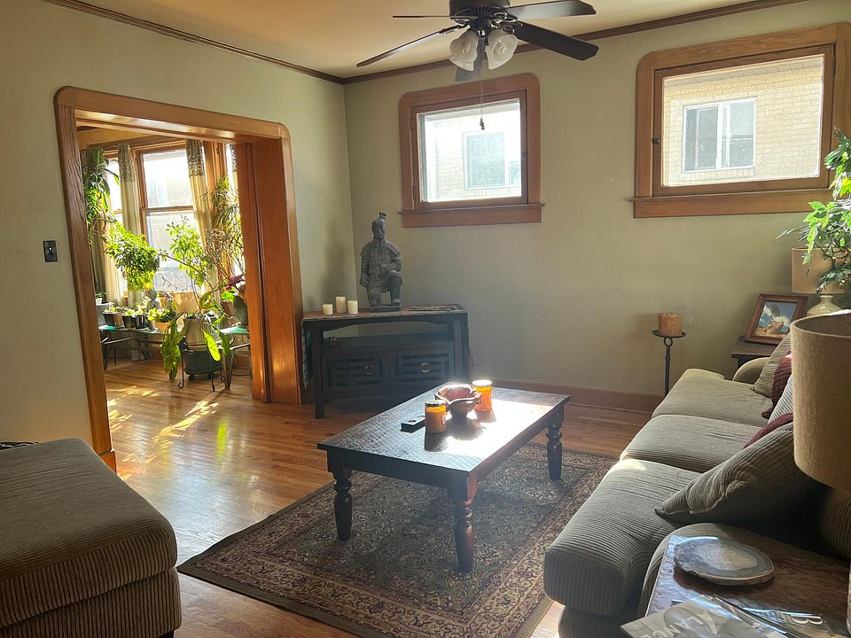 Walking in the front door into the living space.