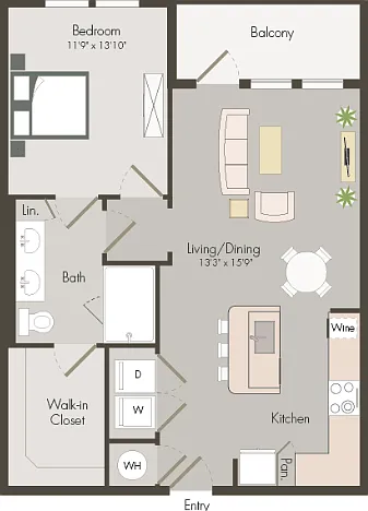 A3A | 1 bed 1 bath | 782 sq ft A3A | 1 bed 1 bath | 782 sq ft