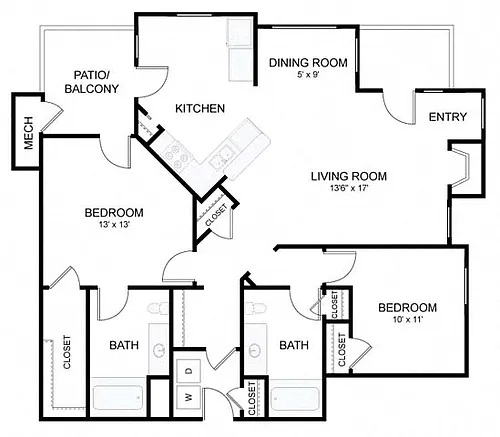 Floor plan 2C