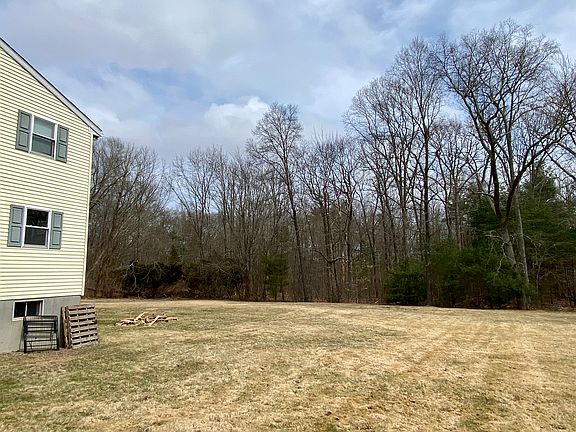 Grass behind building