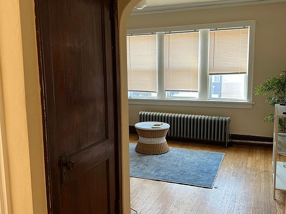 View from dining room into living room