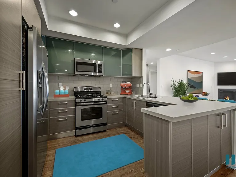 Kitchen with Energy-efficient Appliances and Ample Cabinet Storage