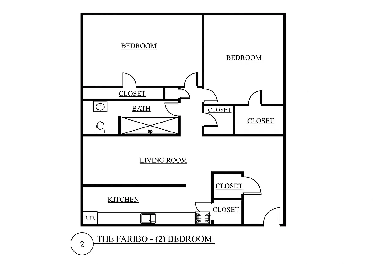 Floor plan Two Bedroom A
