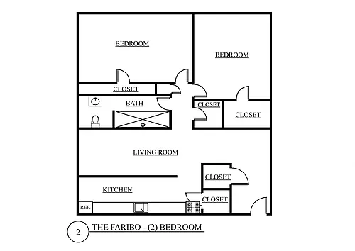 Floor plan Two Bedroom A