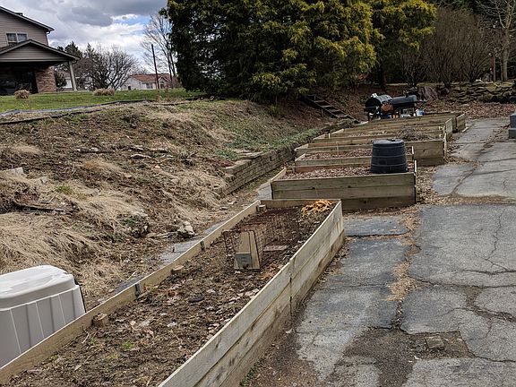 Raised planting beds 