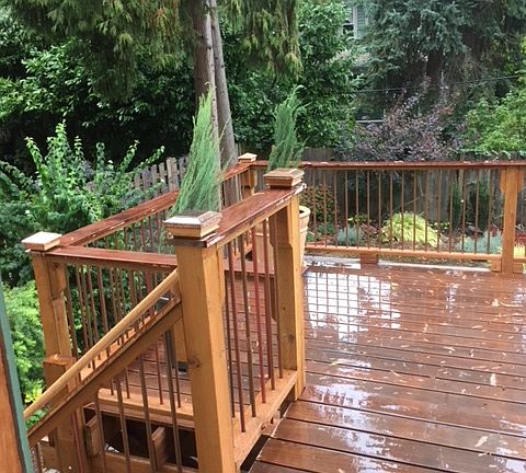 Backyard deck