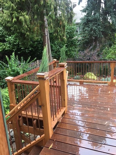 Backyard deck