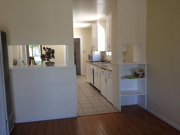 From living room entry to kitchen