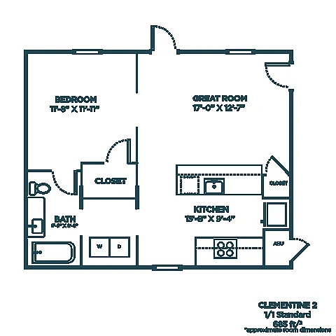 Floor plan Clementine 2