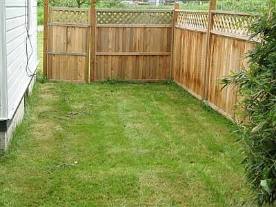 Fenced side yard