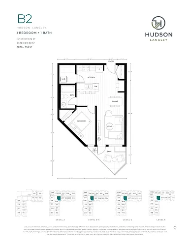 Floor plan 1br/1ba - B2