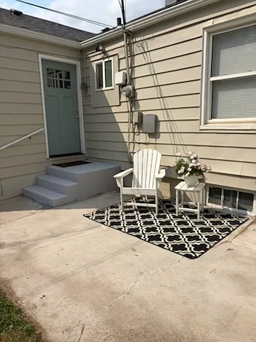 Outside patio area