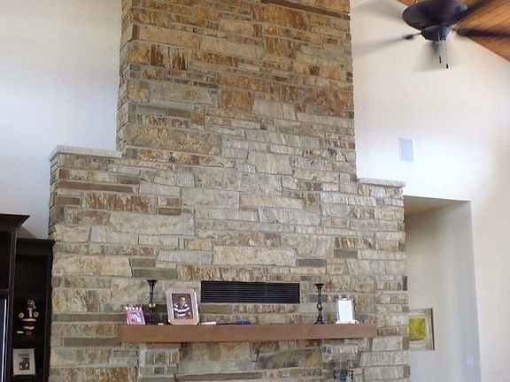 Stone Fireplace