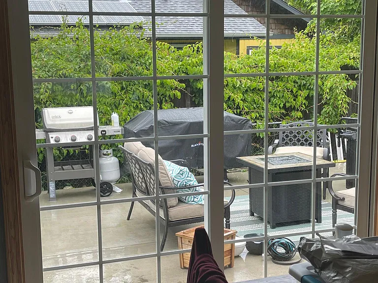 New sliding glass door