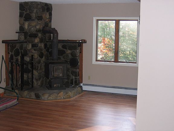 Dining Room with woodstove.